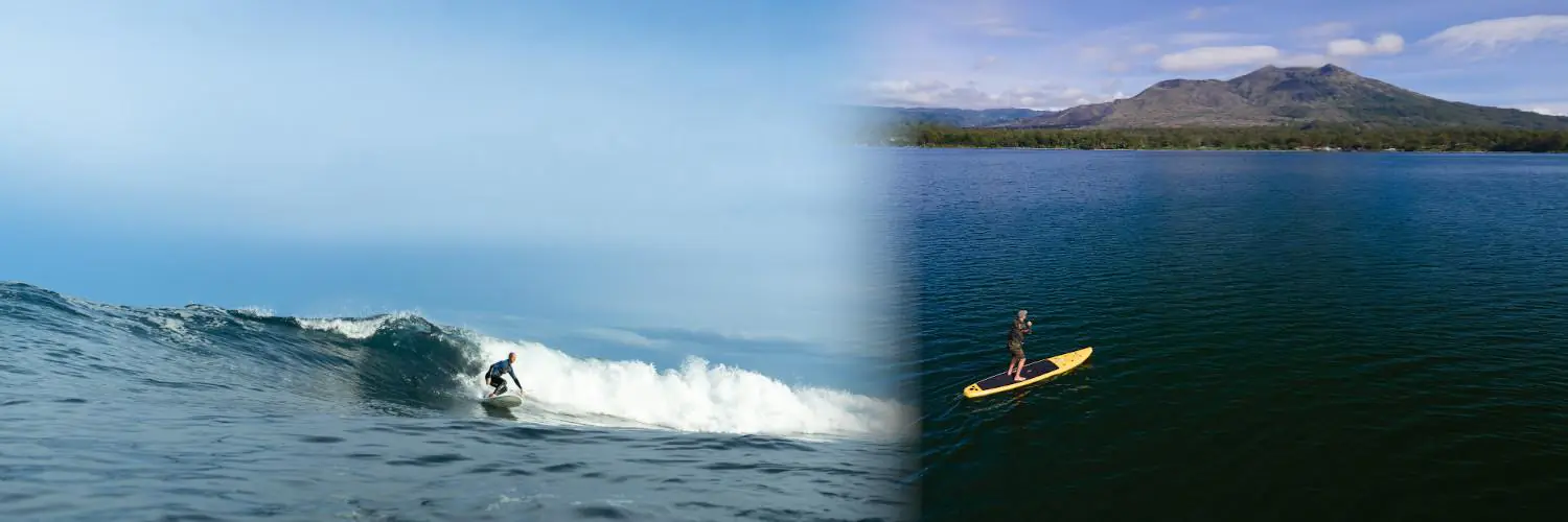 stand up paddle board vs surfboard Stand Up Paddle Board vs Surfboard